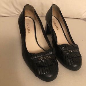 Prada Fringe Heels